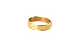 Image 1 of unisex rustic river rock wedding band