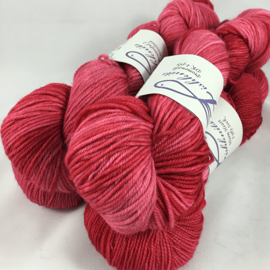 Image of Mean Red #1: Superwash Strong Heart, Warm Heart, or Bountiful bases