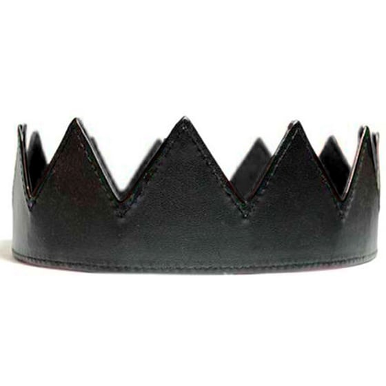 Image of Black Leather Crown