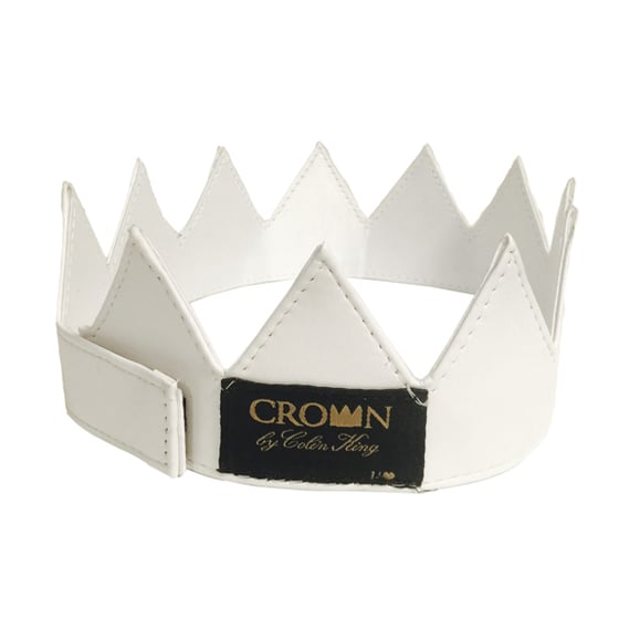 Image of White Leather Crown