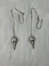 Witch Raven Dangle earrings    ($275.00)