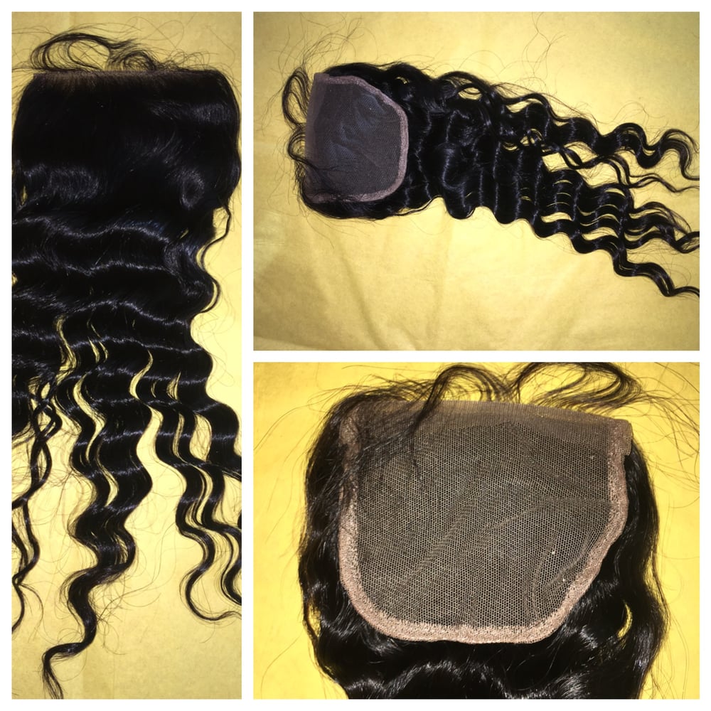 Image of 100% VIRGIN 7A HAIR LACE CLOSURE