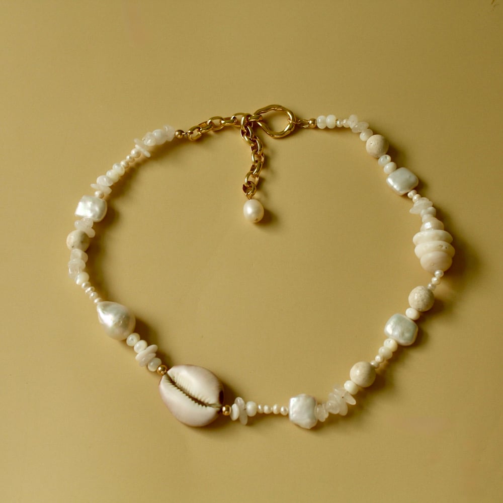 Image of Moonlit cowry necklace 