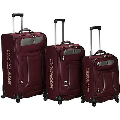 Image of Rockland Luggage 3 Piece Navigator Spinner Luggage Set
