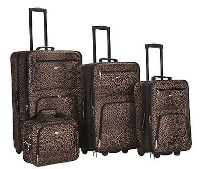 Image of Rockland 4 pc. Printed Luggage Set / Luggage Sets Luggage