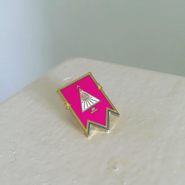 Image of Widows & Orphans enamel badge