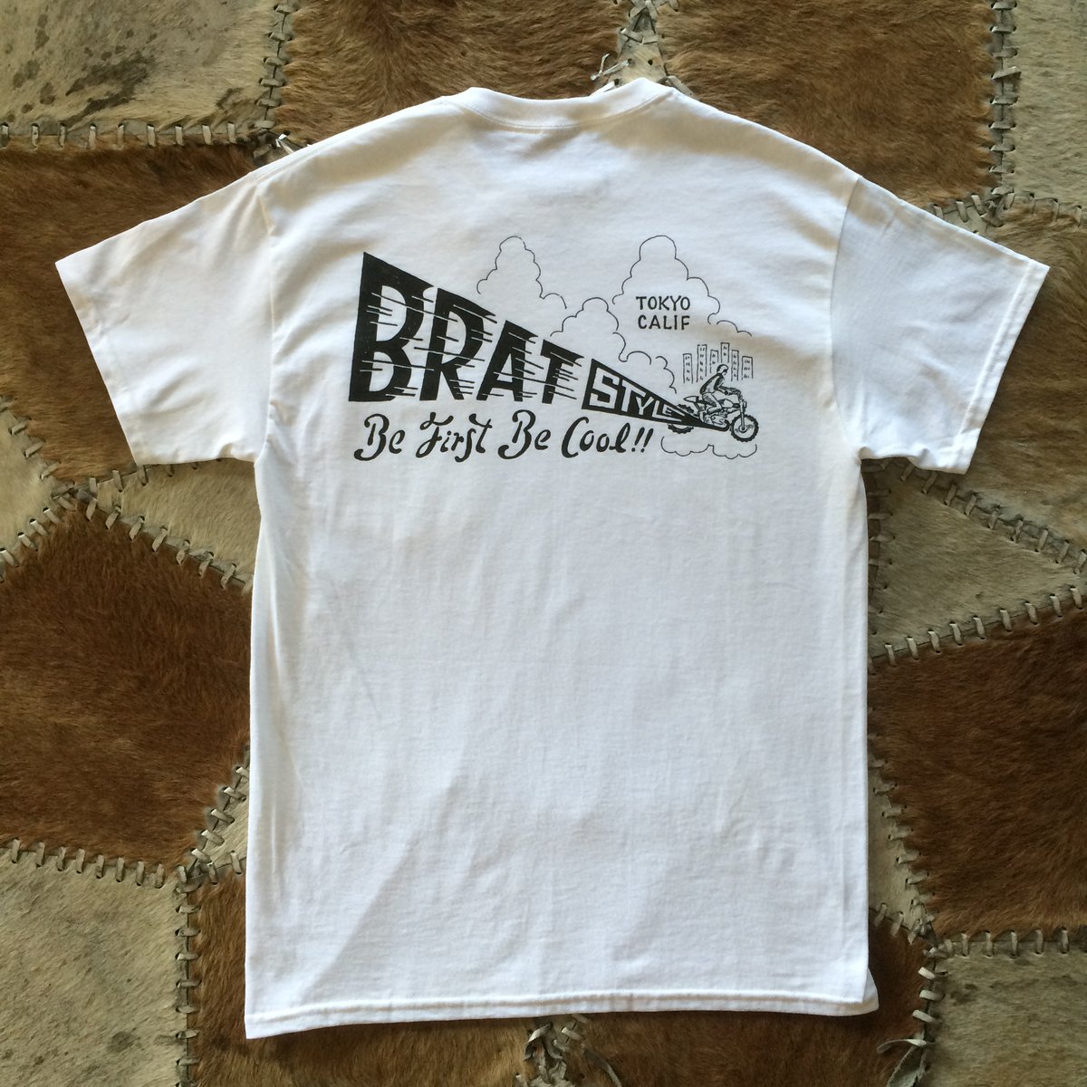 BE FIRST BE COOL T-SHIRT with pocket WHITE | BRAT STYLE