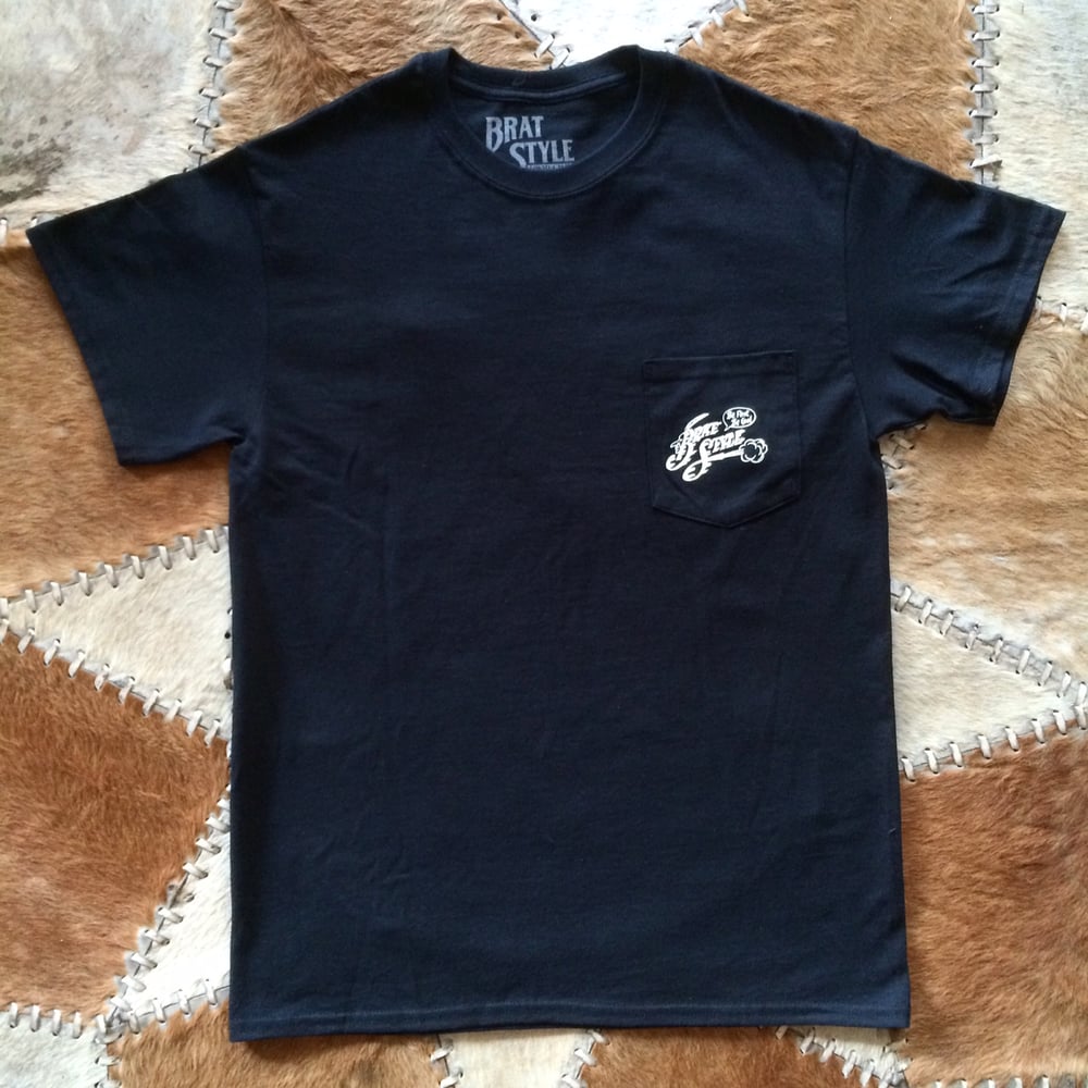 Image of INDIAN T-SHIRT with pocket BLACK