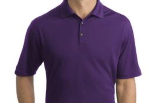 purple dri fit polo