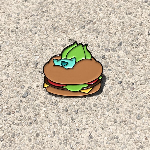 Image of Burgersaur Pin (Poke x Atsume)