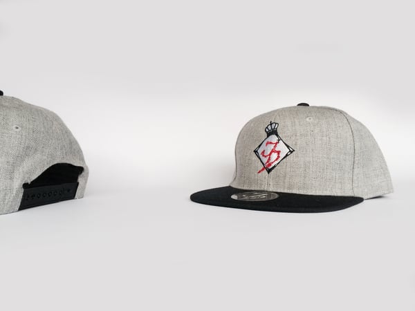 Image of Grey Marle & Black Snapback