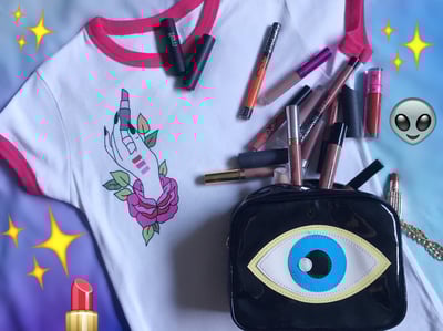 Image of "ALWAYS SWATCHING" ringer tee