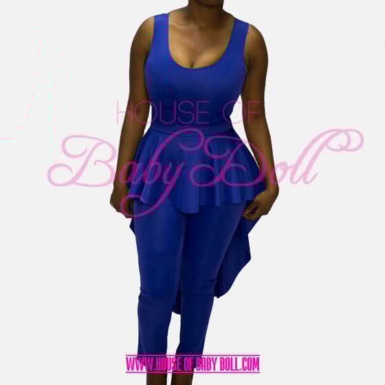 Image of High-Low Peplum Jumper