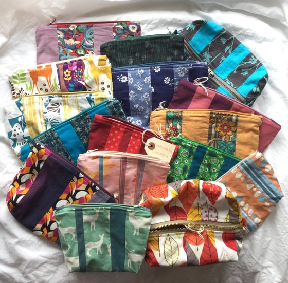 Image of Zip pouches/bags, cushions, and lavender bags