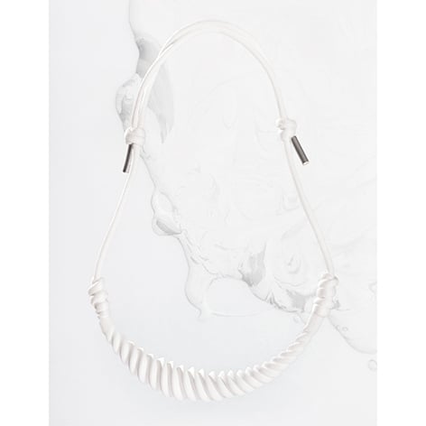 Image of ZOEE x ITUM white moon rope necklace