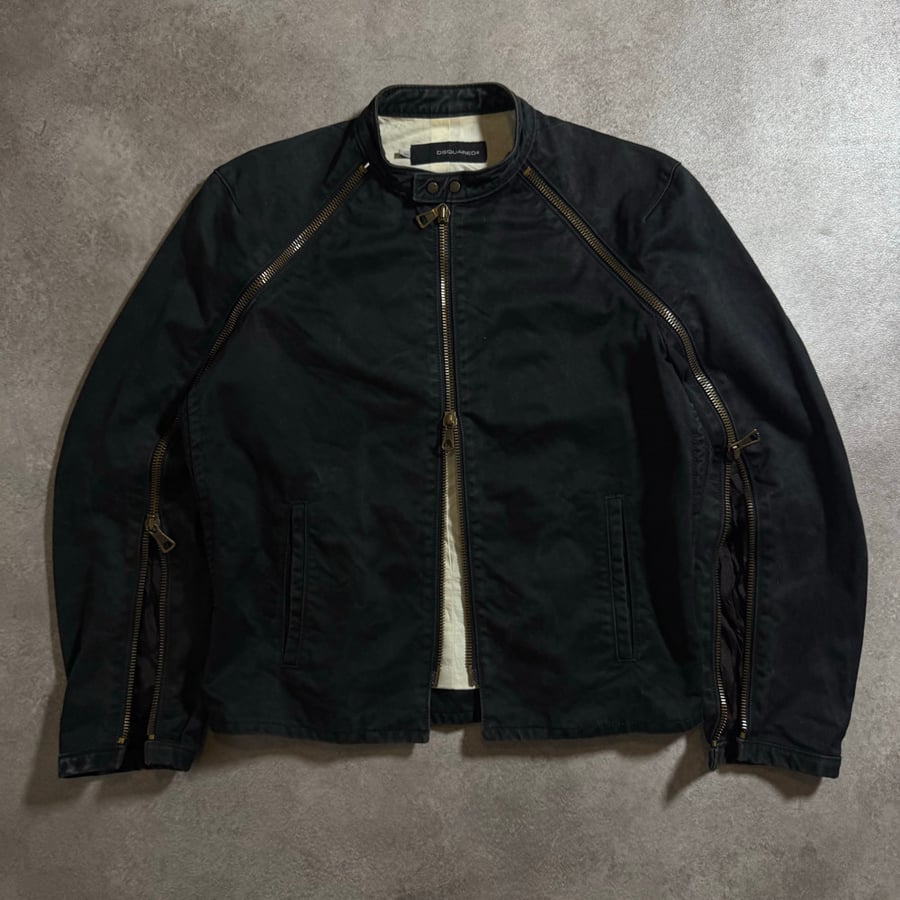 Image of Dsquared2 Biker Jacket, Size Medium