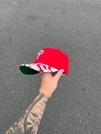 Image 4 of GREEN BRIM PHILADELPHIA PHILLIES CUSTOM FITTED CAP