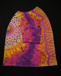 Image 4 of XL Bleach Reversed Mandala, Zig-Zag Honeycomb Spine & Scrunch #2