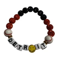 Detroit Baseball Yellow Smile Face