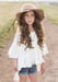 Image of Joyfolie Boho Hi Lo Top in White