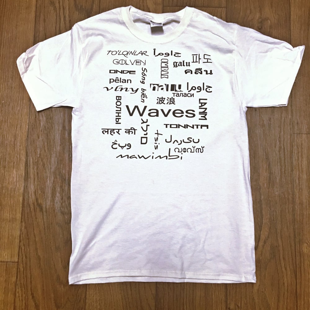 Image of Tiki "Waves" Language tee