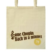 Image of Gone Chopin tote bag