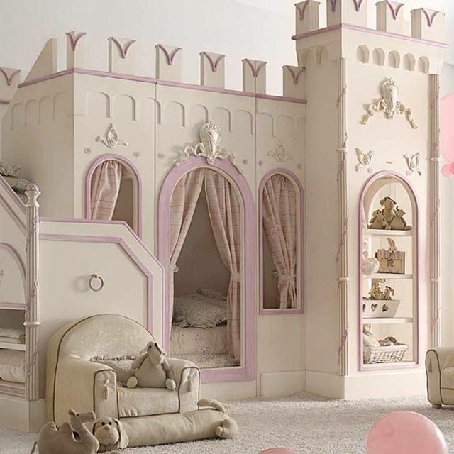 Girls castle clearance bunk bed