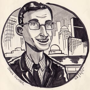 Image of Commissions Black and White Ink Drawing (Headshot) - up to A5 size