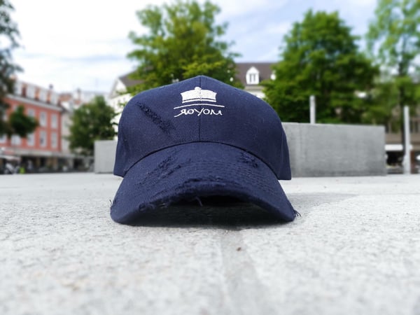 Image of Distressed Basecap Navy