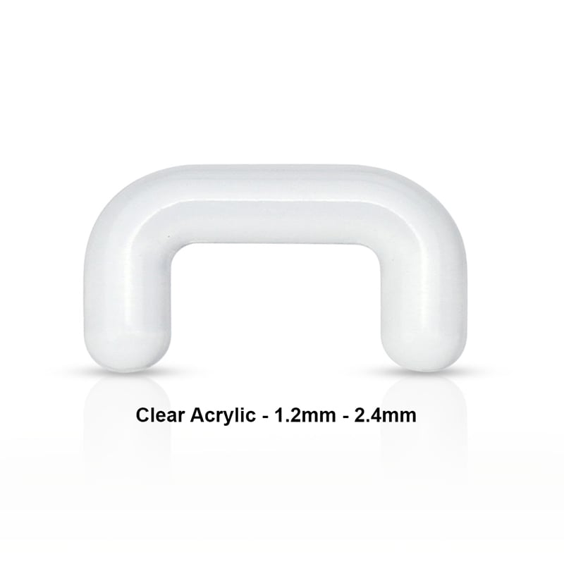 Clear sales septum retainer