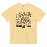 Image 2 of Peace + Happiness Unisex garment-dyed heavyweight t-shirt