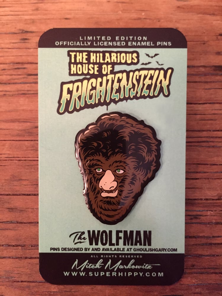 Image of The Wolfman - Hilarious House of Frightenstein pin