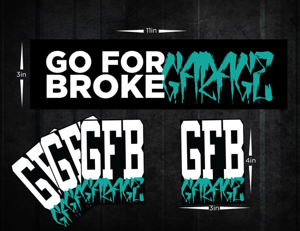Image of GFB Garage stickers!