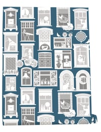 Image 3 of  One Day Wallpaper - Washed Denim