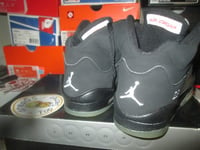 Image of Air Jordan V (5) Retro "Metallic/Blk" 2007 GS *PRE-OWNED*