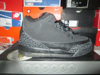 Image of Air Jordan III (3) Retro "Black/Dark Charcoal" GS *PRE-OWNED*