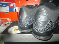 Image of Air Jordan III (3) Retro "Black/Dark Charcoal" GS *PRE-OWNED*