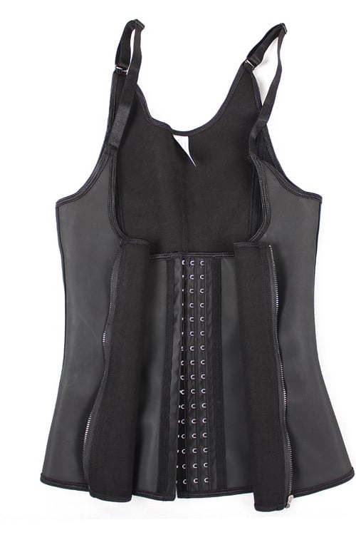 Image of Two in One Trainer LATEX VEST - 3 HOOKS WITH ZIPPER