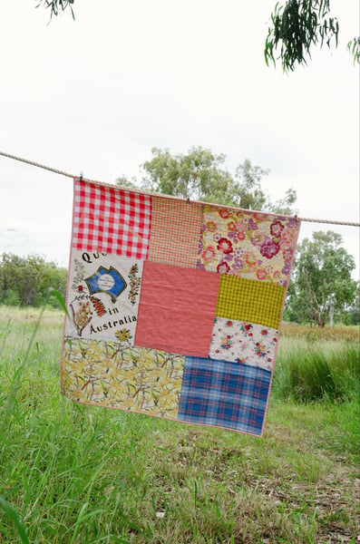 Image of Bush Picnic Quilt ~ ready to ship