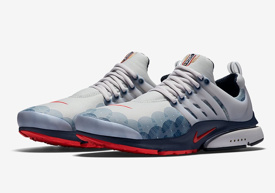 Image of NIKE AIR PRESTO GPX "OLYMPICS" (GREY/RED-OBSIDIAN)