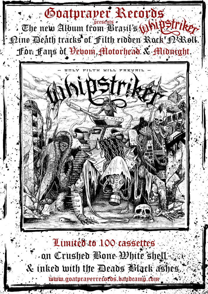 Image of WHIPSTRIKER - ONLY FILTH WILL PREVAIL (TAPE)