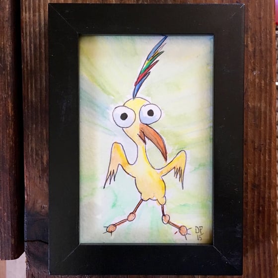 Image of Election Day Bird #2 Original Watercolor Painting by Dan P.