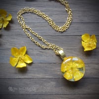 Image 2 of Real Buttercup Round Pendant