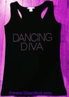 DANCING DIVA TANK! (Rhinestuds)- Pls read description notes before ordering!