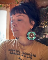 Image 3 of Hand painted earrings 