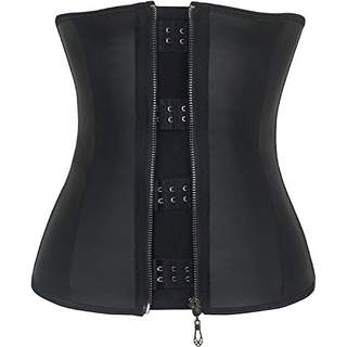 3 HOOK ZIP & CLIP LATEX WAIST TRAINERS / Eye Candy Haute Couture Boutique