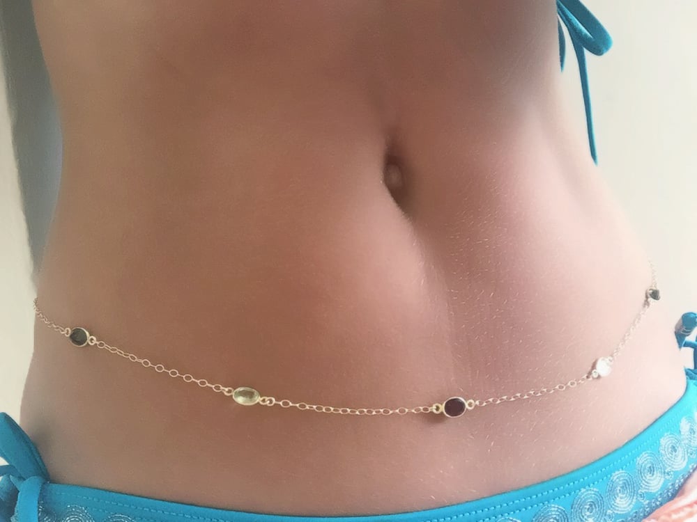 Image of Bezel Dazzle Gems Body waist chain