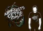 Image of Arsonists Get All The Girls "shark t-shirt"