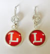 Orange Lutheran earrings