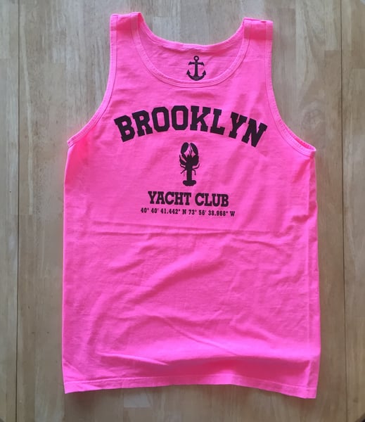 Image of Brooklyn Yacht Club "GPS" tank top - Flo Pink